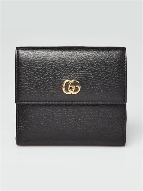 gucci leather french flap wallet review|Gucci marmont leather wallet.